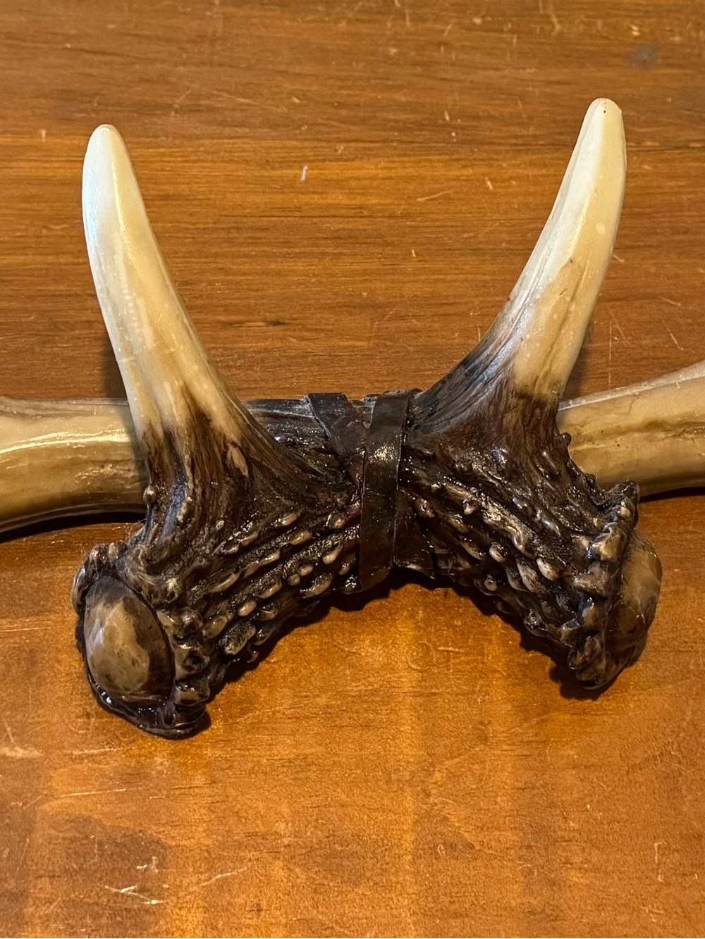 Rustic Faux Antler Wall Accent in Brown and Cream